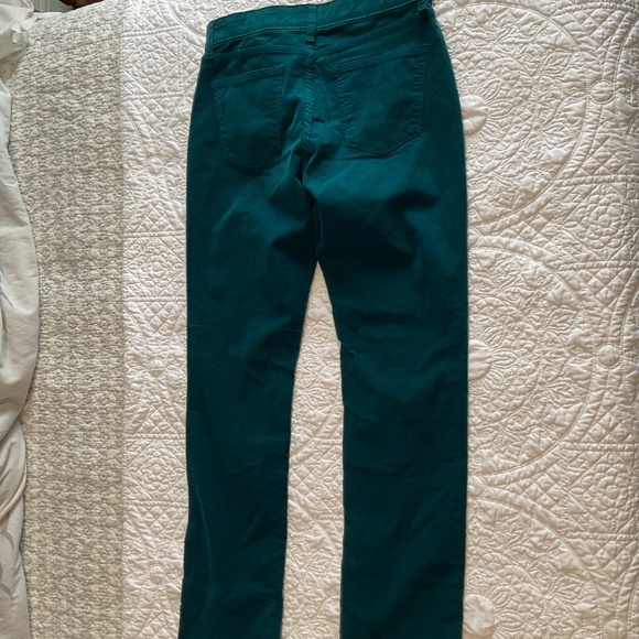 St. John's Bay Teal Straight Corduroy Pants Women's Size 8 Mid Rise - Picture 8 of 10